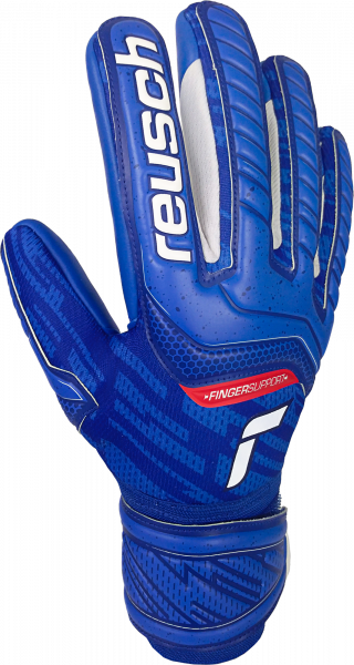 Reusch Attrakt Grip Evolution Finger Support 5170820 4010 blue front